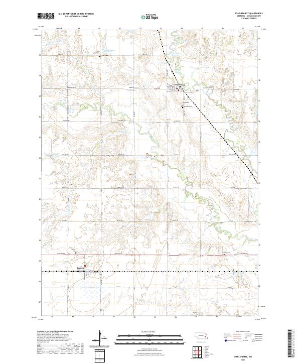 USGS Topographic Map – Staplehurst