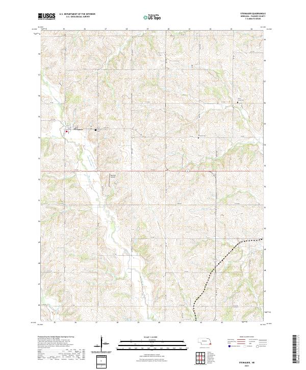 USGS Topographic Map – Steinauer