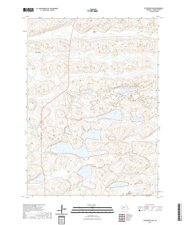 USGS Topographic Map – Steverson Lake