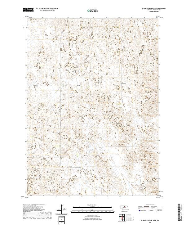 2021 Map of Stonehouse Ranch NW, 2021 Print