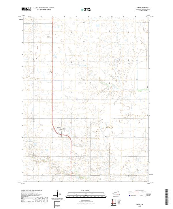 USGS Topographic Map – Strang