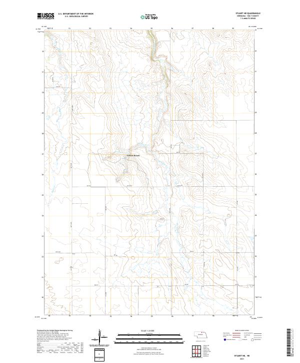 USGS Topographic Map – Stuart NE