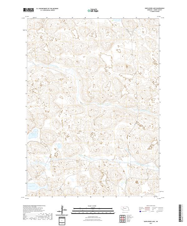 USGS Topographic Map – Sunflower Lake