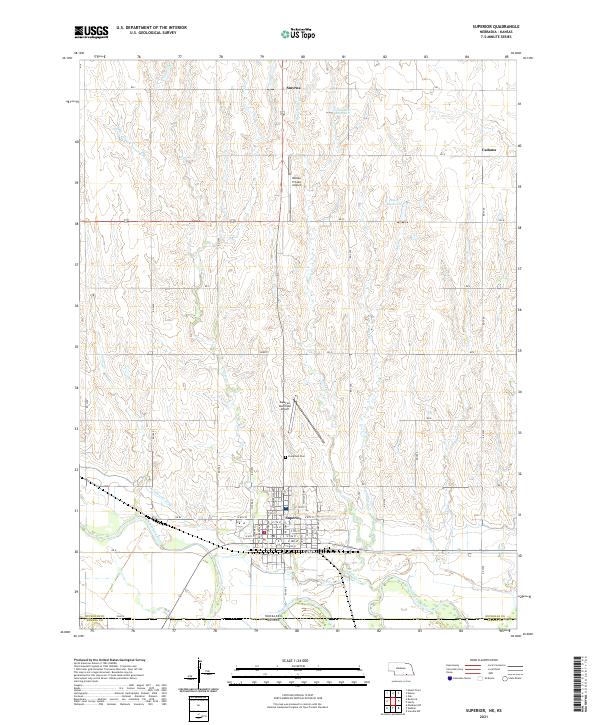 USGS Topographic Map – Superior