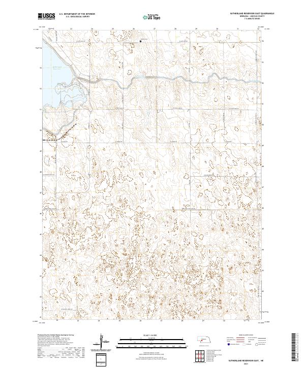 USGS Topographic Map – Sutherland Reservoir East