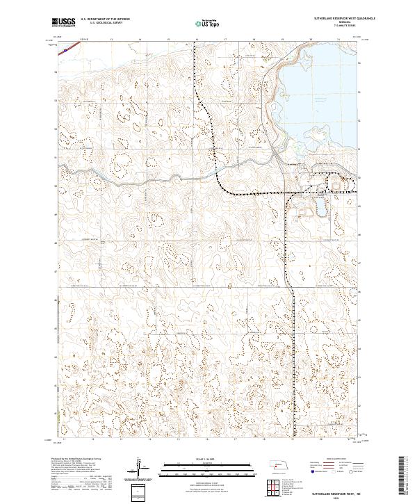 USGS Topographic Map – Sutherland Reservoir West
