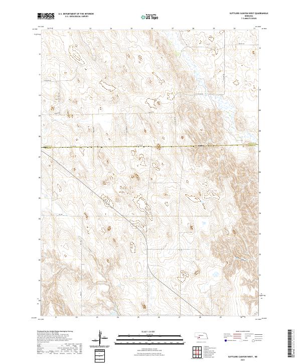 USGS Topographic Map – Suttlers Canyon West