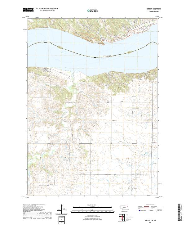 USGS Topographic Map – Tabor SE