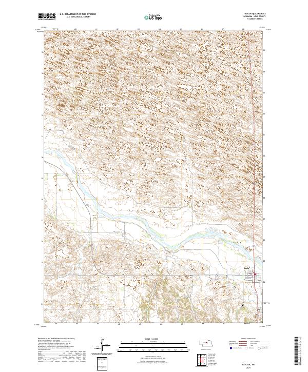 USGS Topographic Map – Taylor