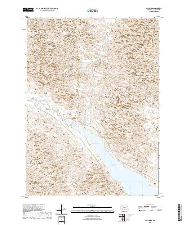 USGS Topographic Map – Taylor NE