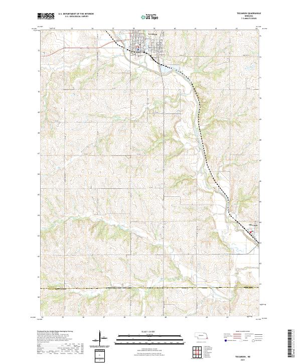 USGS Topographic Map – Tecumseh