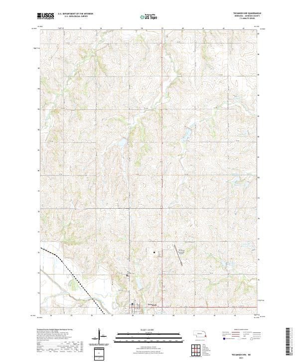 USGS Topographic Map – Tecumseh NW