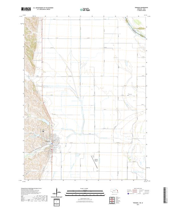 USGS Topographic Map – Tekamah