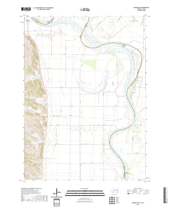 USGS Topographic Map – Tekamah NW
