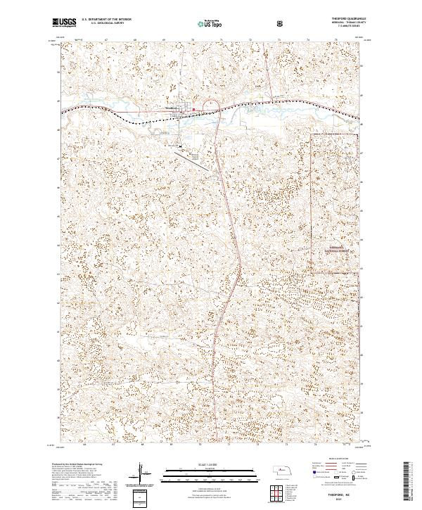 USGS Topographic Map – Thedford