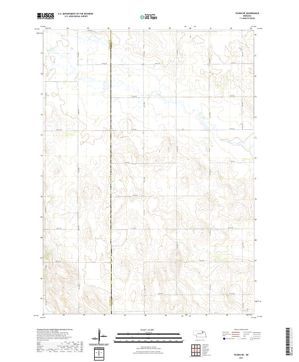 USGS Topographic Map – Tilden NE