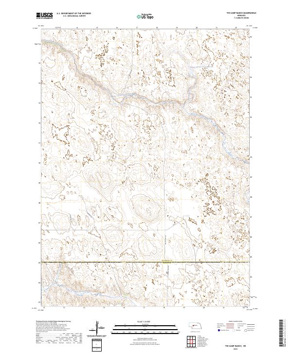USGS Topographic Map – Tin Camp Ranch