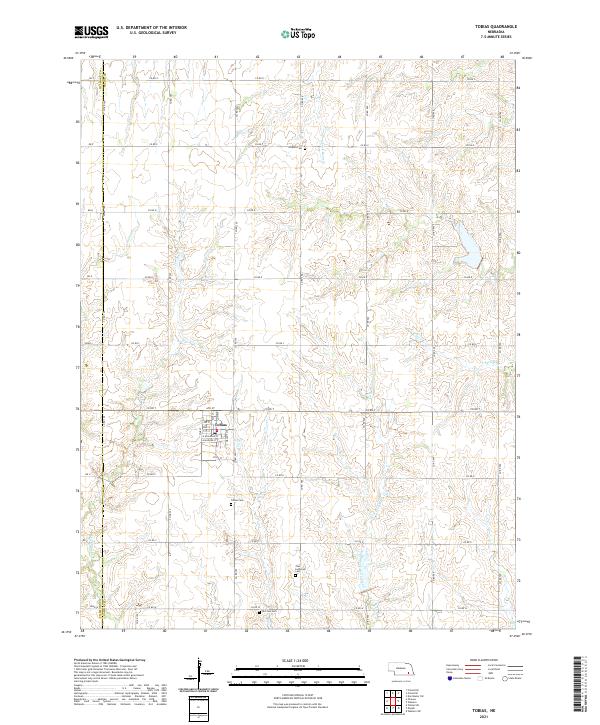 USGS Topographic Map – Tobias