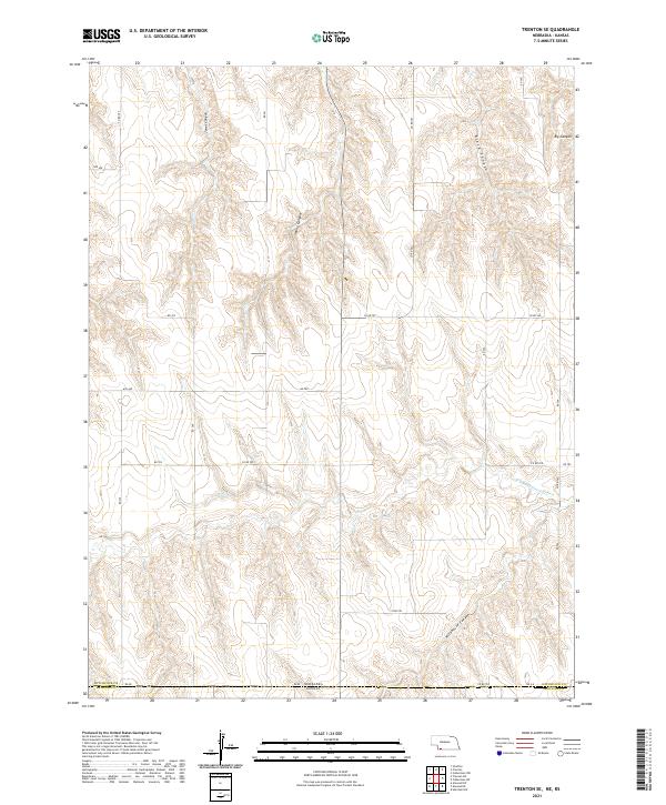 USGS Topographic Map – Trenton SE