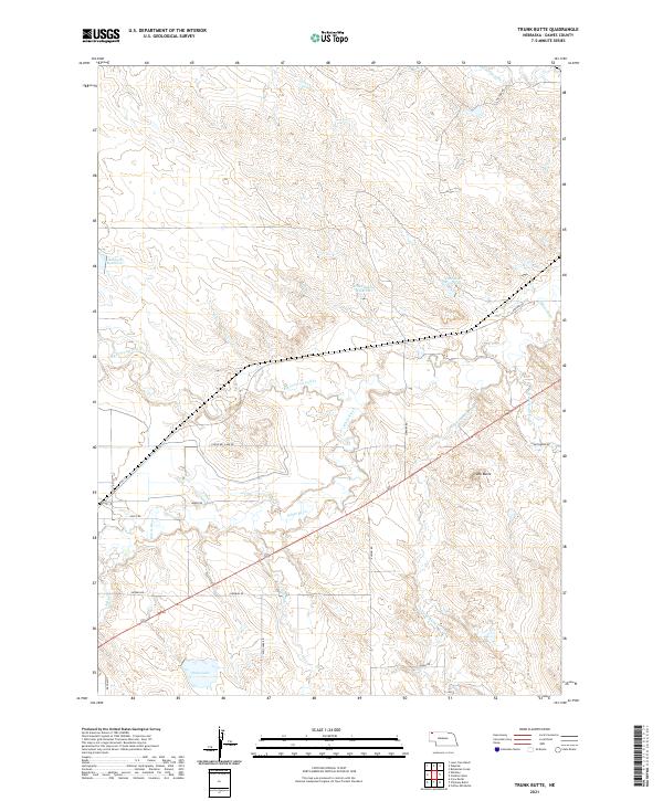 USGS Topographic Map – Trunk Butte
