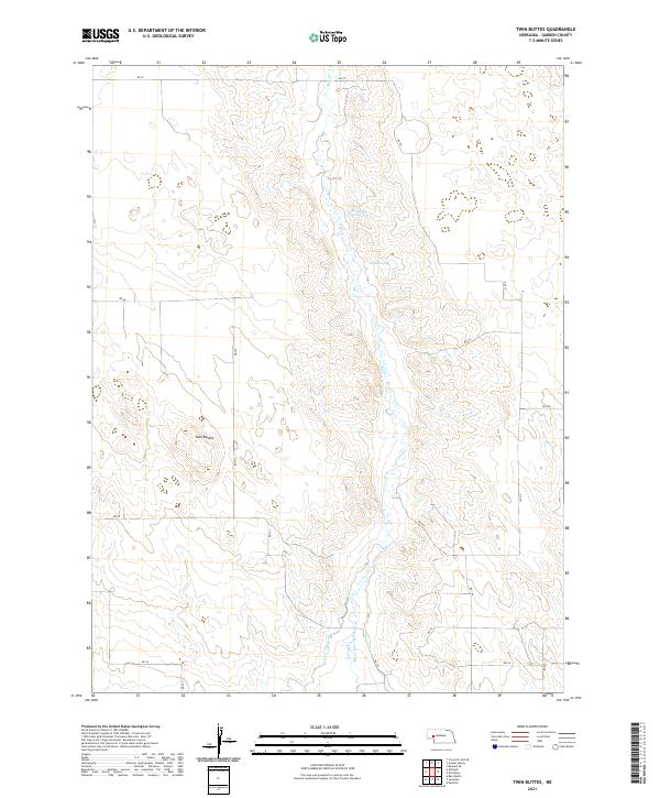 USGS Topographic Map – Twin Buttes