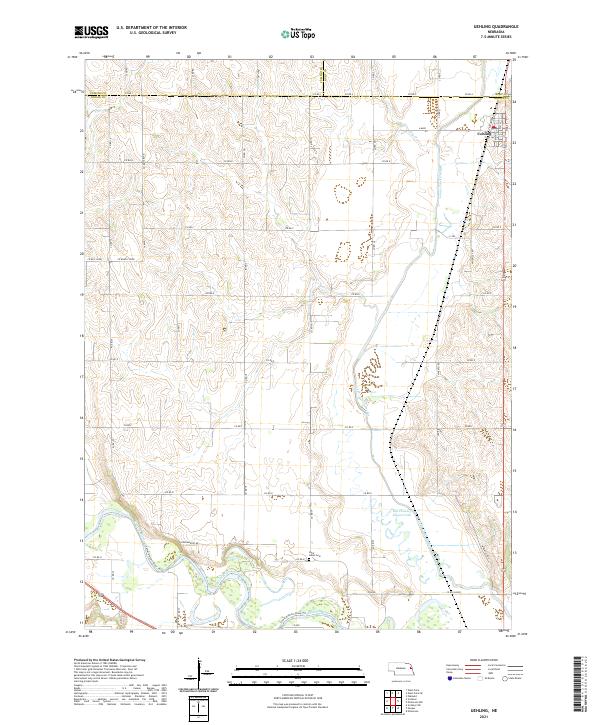 USGS Topographic Map – Uehling