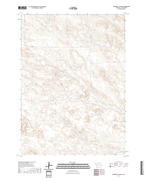 2021 Map of University Lake NE, 2021 Print
