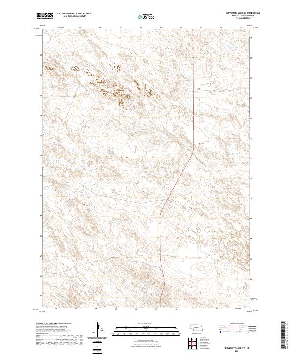 2021 Map of University Lake NW, 2021 Print
