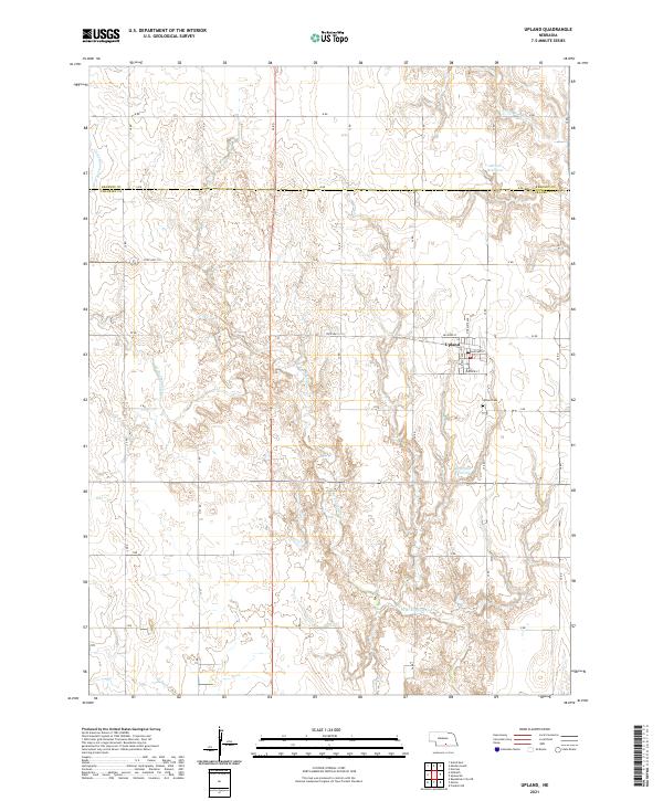 USGS Topographic Map – Upland