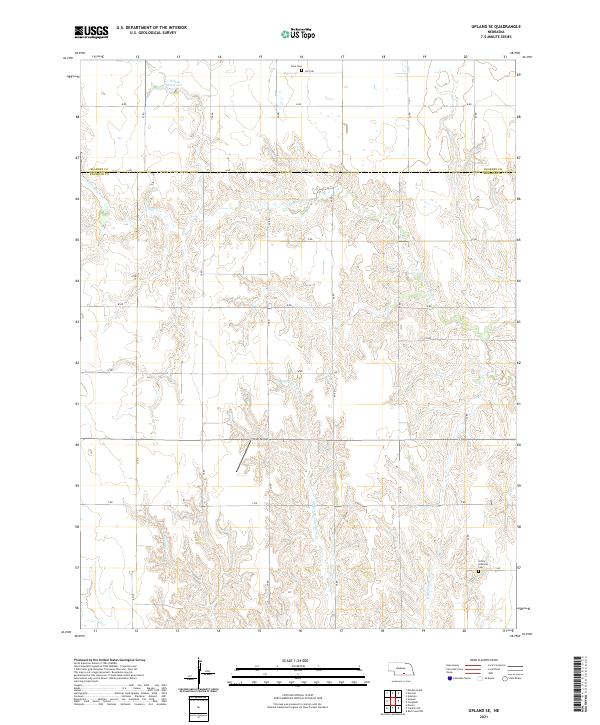 USGS Topographic Map – Upland SE