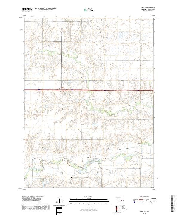 USGS Topographic Map – Utica SW
