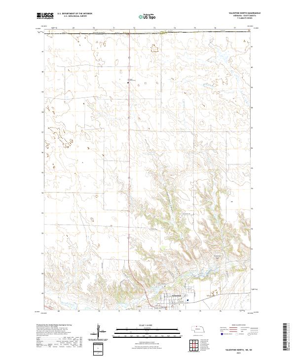 USGS Topographic Map – Valentine North