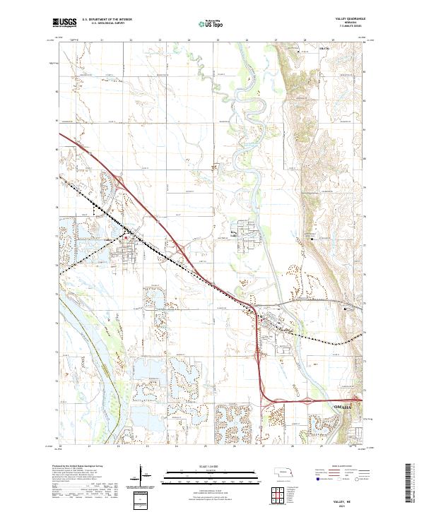 USGS Topographic Map – Valley