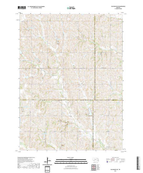 USGS Topographic Map – Valparaiso SW