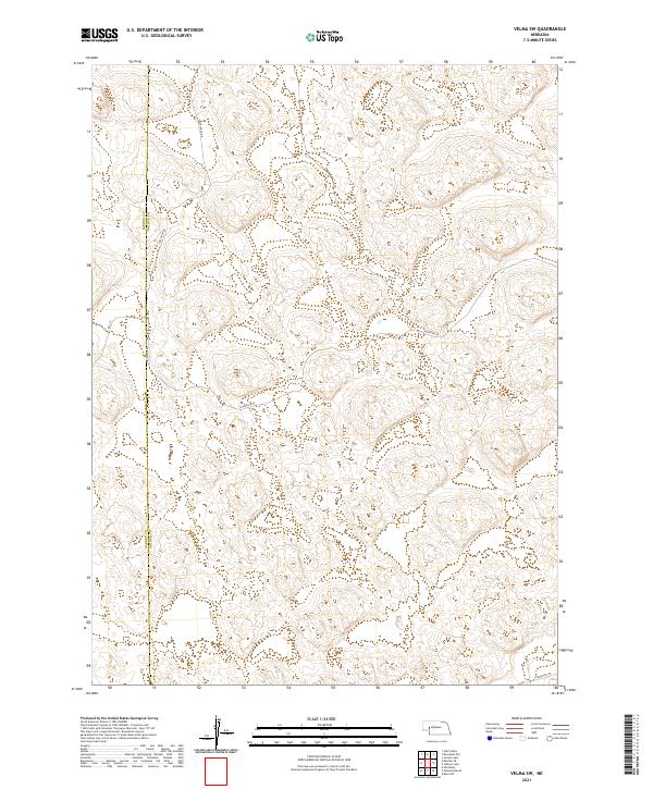 2021 Map of Velma SW, 2021 Print