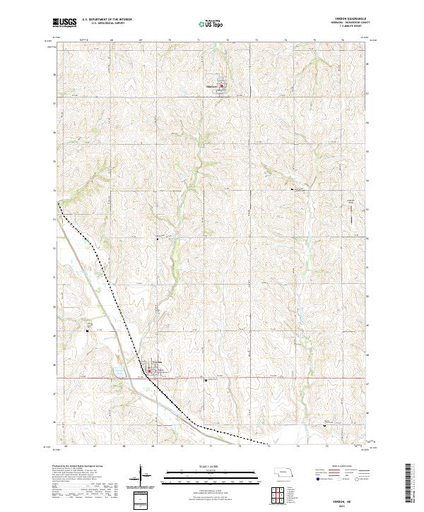 USGS Topographic Map – Verdon