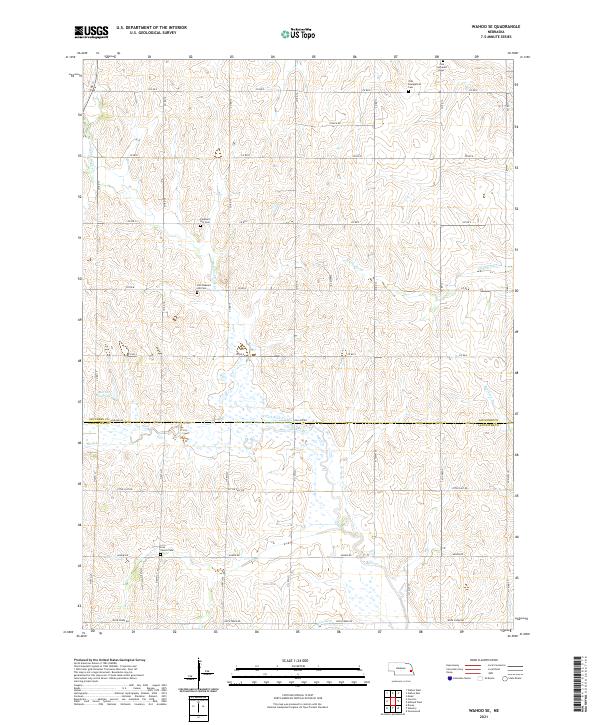 USGS Topographic Map – Wahoo SE