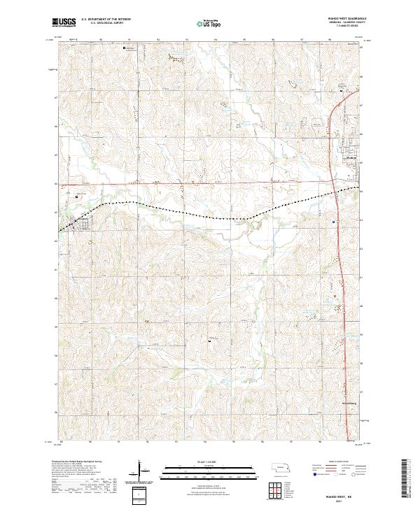 USGS Topographic Map – Wahoo West