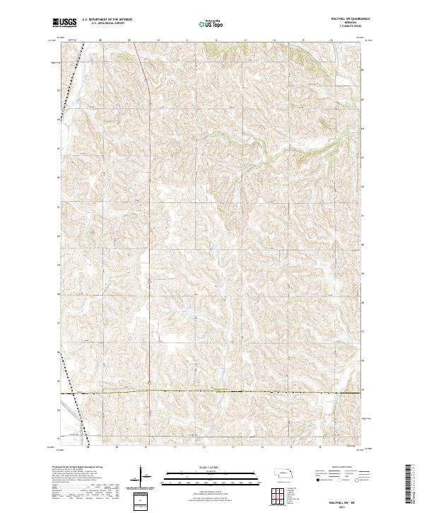 USGS Topographic Map – Walthill SW
