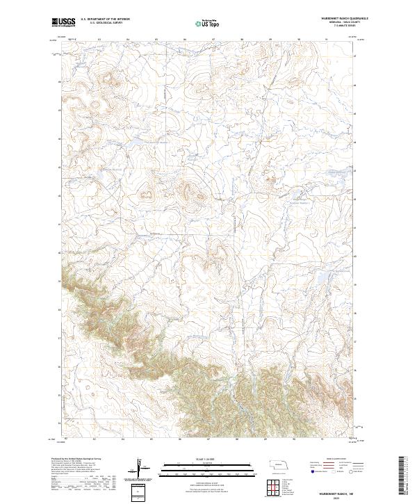 USGS Topographic Map – Warbonnet Ranch