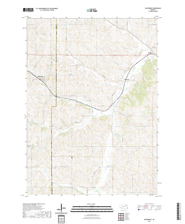USGS Topographic Map – Waterbury