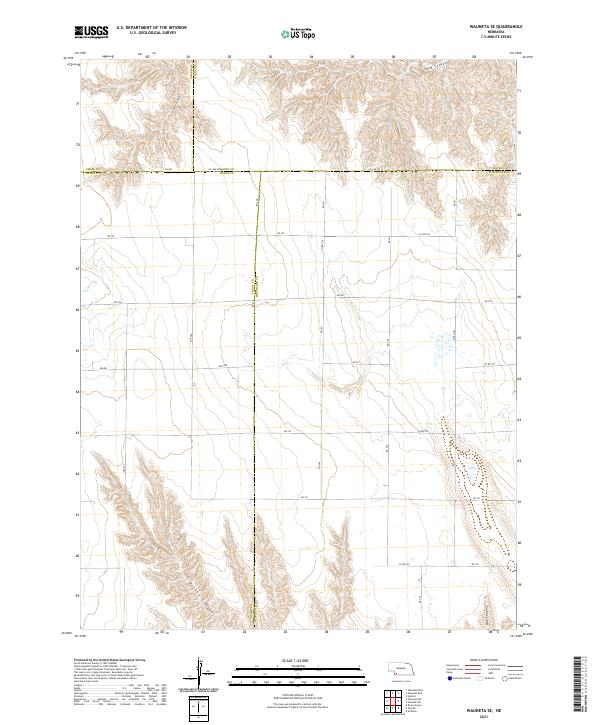 USGS Topographic Map – Wauneta SE