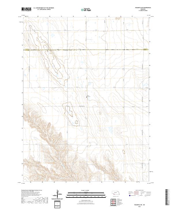 2021 Map of Wauneta SW, 2021 Print