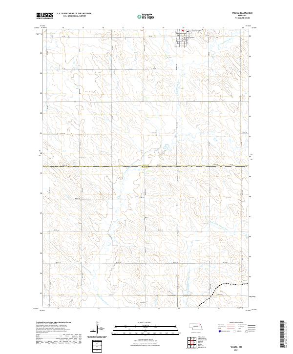 USGS Topographic Map – Wausa