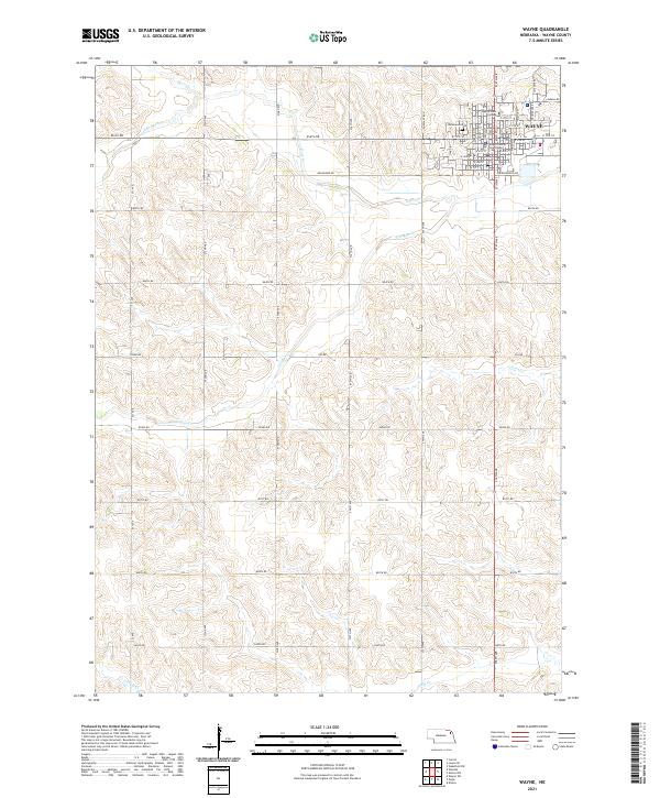 USGS Topographic Map – Wayne