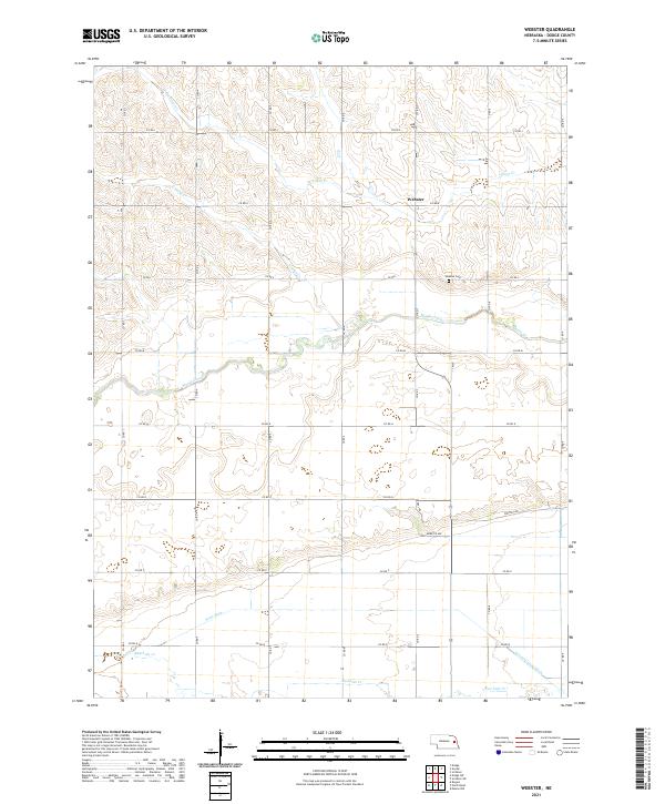 USGS Topographic Map – Webster