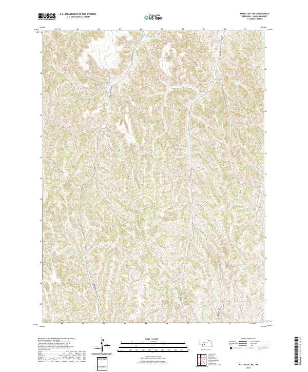 USGS Topographic Map – Wellfleet NE