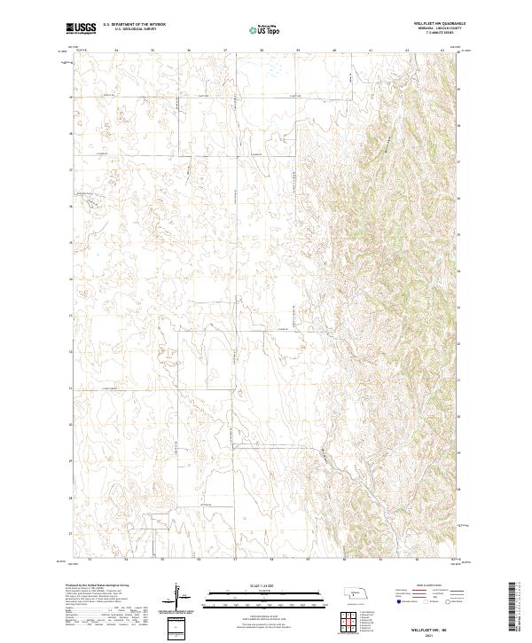 2021 Map of Wellfleet NW, 2021 Print