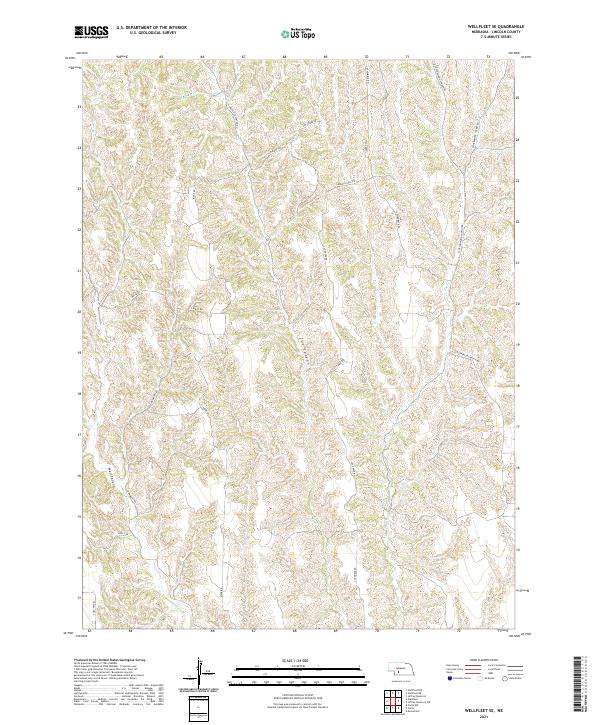 2021 Map of Wellfleet SE, 2021 Print