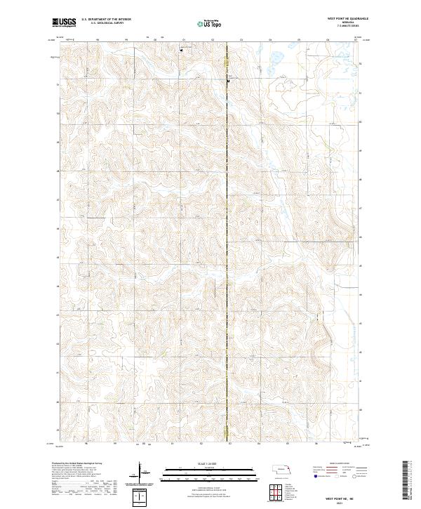 USGS Topographic Map – West Point NE